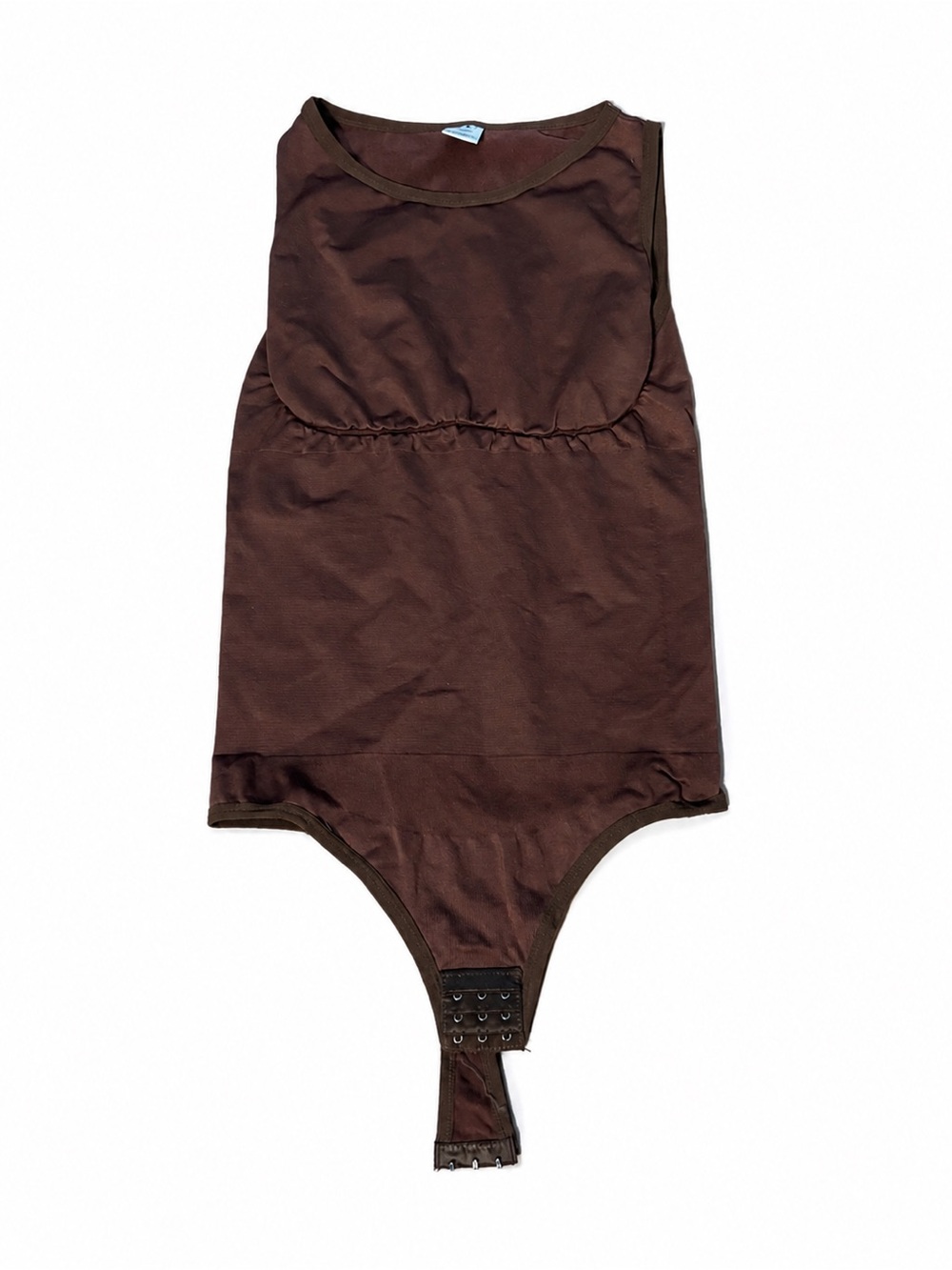 Women's brown seamless waist shaping bodysuit